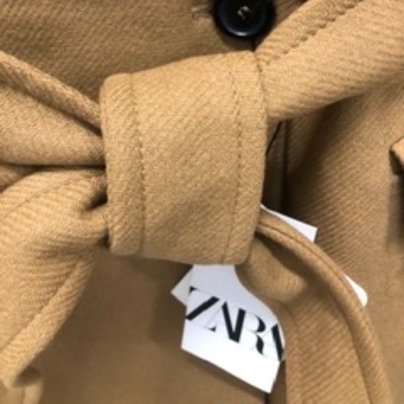 ZARA 75% Wool Belted Coat, S, NWT - Picture 8 of 14